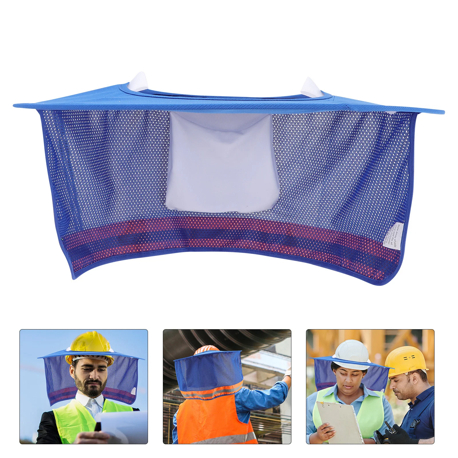 

2pcs Sun Protection Hard Hat Full Brim Shade Cover For Construction Workers Outdoor Gardening Cycling Neck Accessory