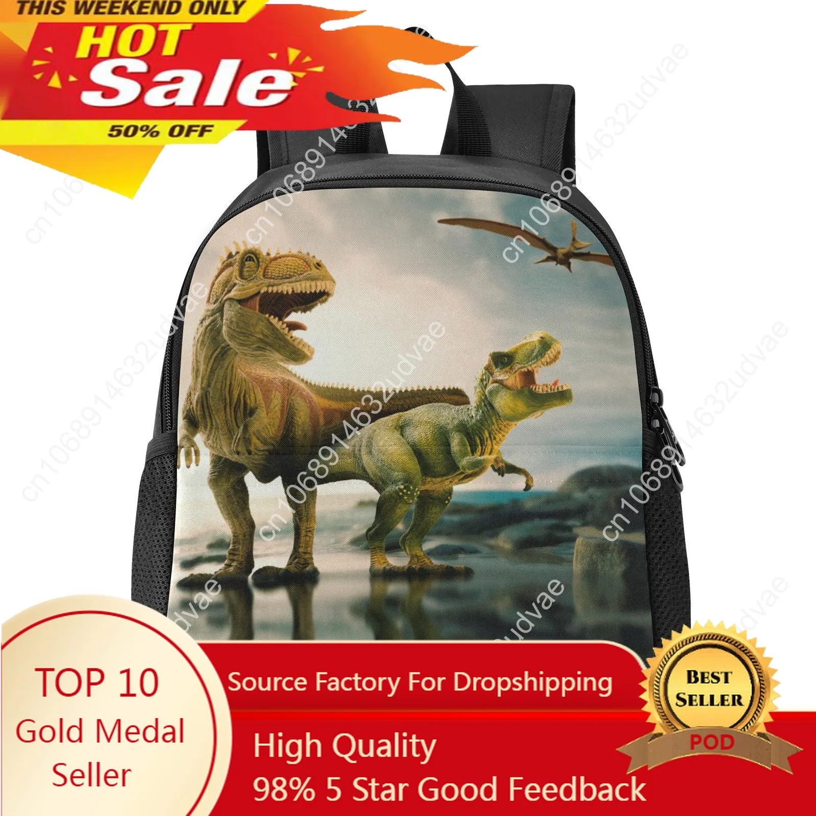 

Ryvnso Dinosaur Children Backpack Kids Toddler School Bags Dino Kindergarten Preschool Bag 2-6 Years Old Schoolbag For Boy Girls