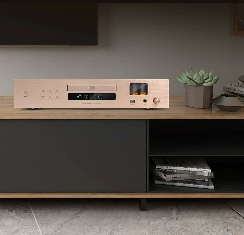 HIFI Fever CD Player High Fidelity Lossless Bluetooth Home Audio Player, Pure Tube Desktop Music Player for Home Stereo System