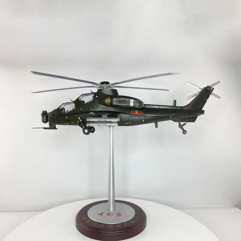 

Diecast 60cm Armed Straight Ten Helicopter Militarized Combat Alloys & Plastics Model 1:24 Scale Toy Gift Collection Display