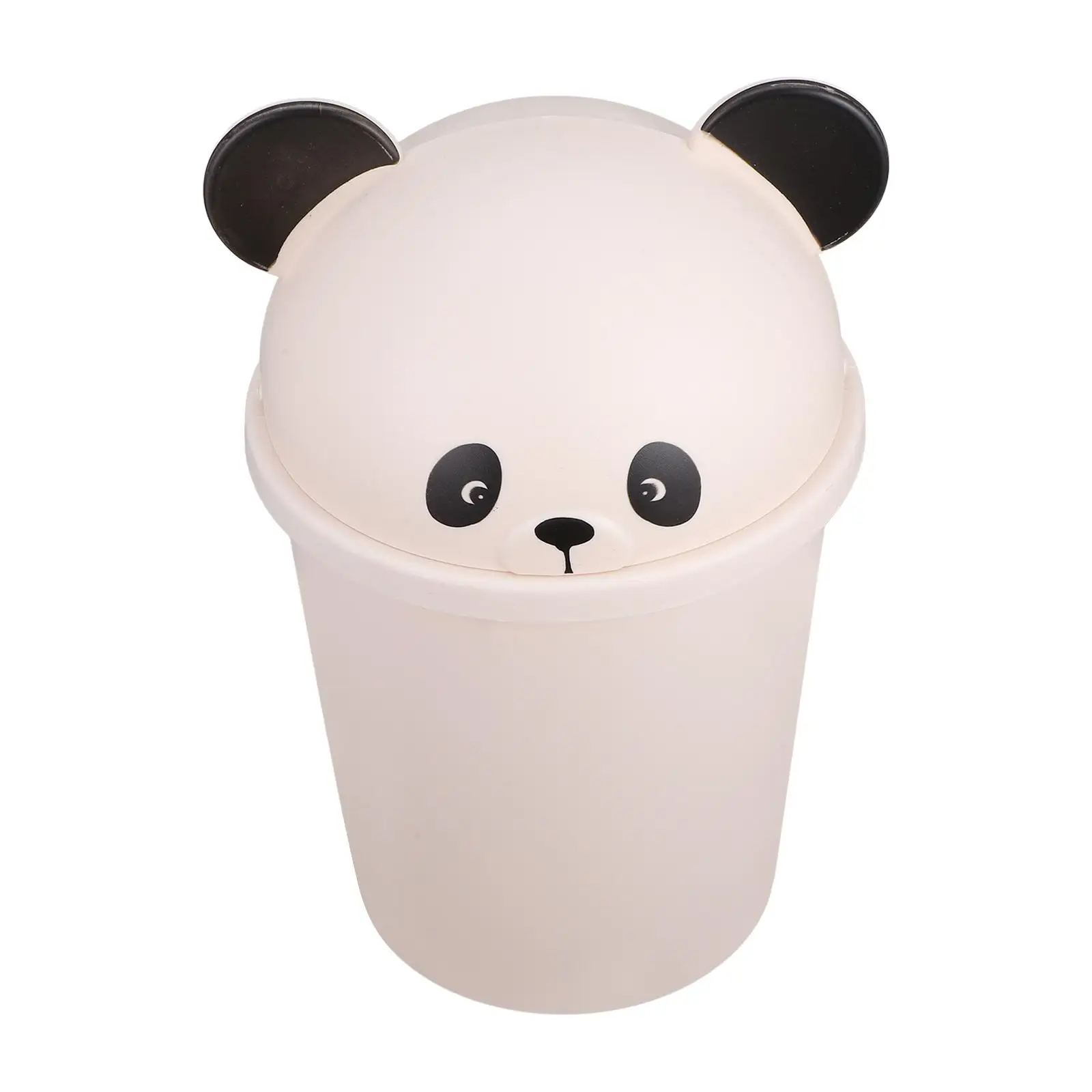 

Panda Trash Can Garbage Dustbins with Lids for outside Reusable Bathroom Plastic Outdoor Office