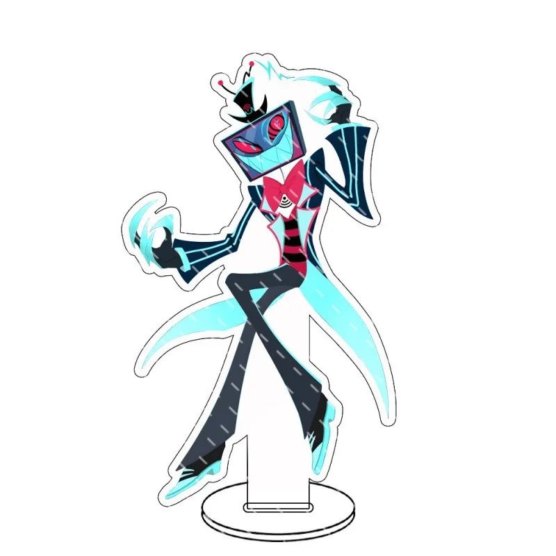 Hazbin Hotel Acrilico Anime Stand Figura di cartone animato Alastor Husk Angelo Polvere Decorazione del desktop Cosplay Stand Ventole Modello