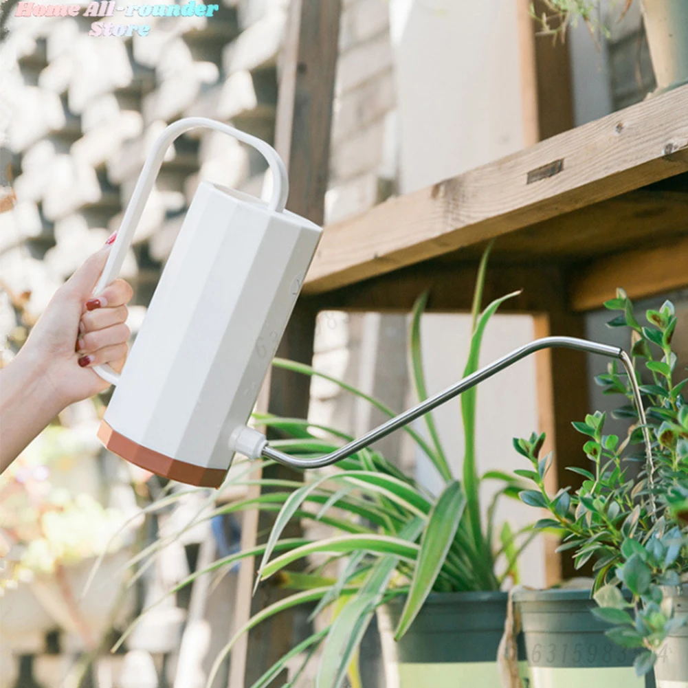 1000 مللي مسقاة النباتات الفولاذ المقاوم للصدأ منحني الفم منحني الفم مسقاة فوهة المنزلية القابلة للإزالة ل بونساي عصاري