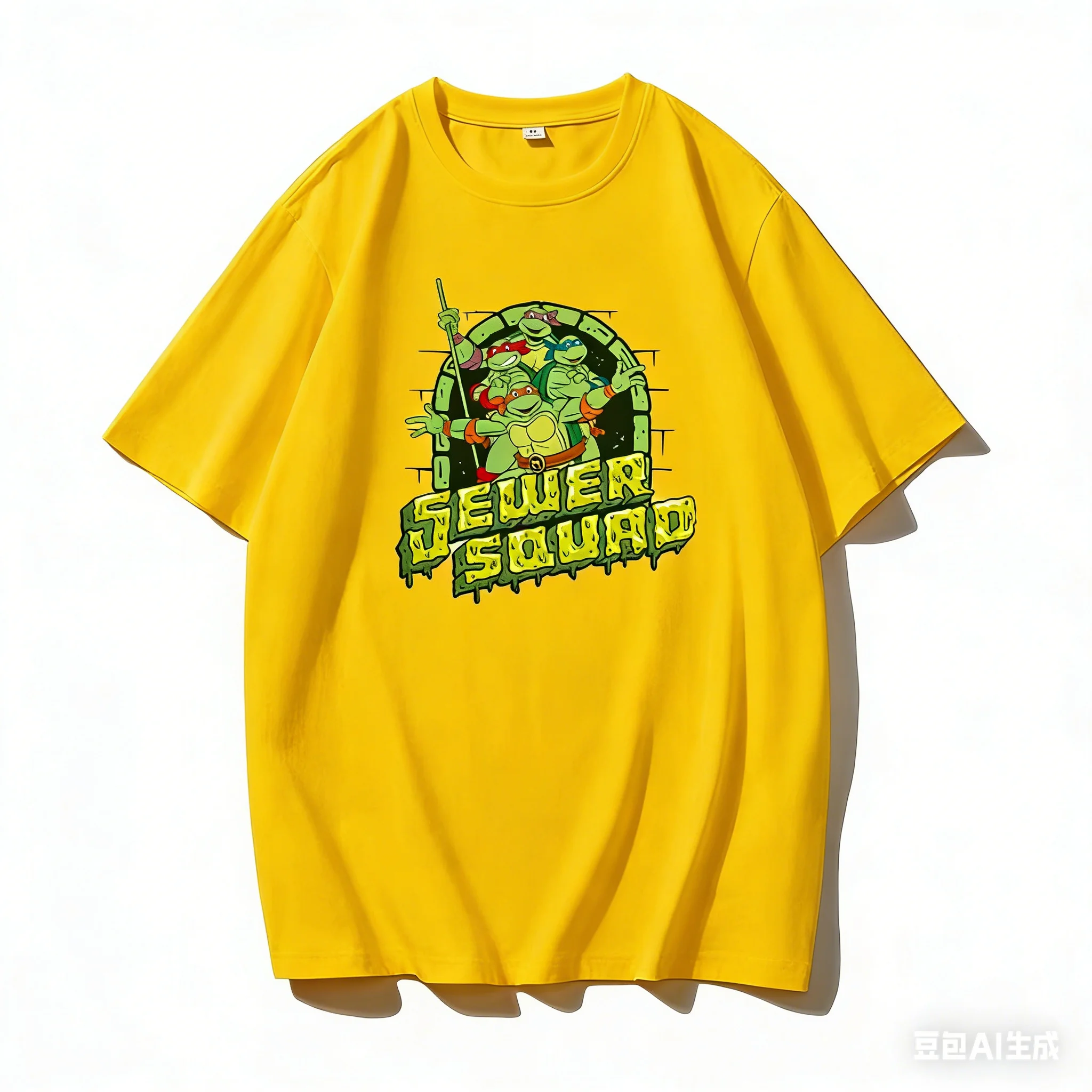 Nickelodeon Ninja Turtles Animationsfilm neueste Ausgabe - Bedrucktes T-Shirt - Nick - Kurzarm-Oberteil aus reiner Baumwolle für Kinder