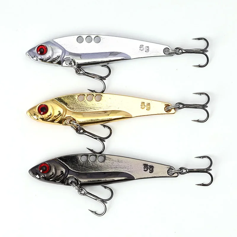 VIB Spoon Fishing Lure 3.5-7g Metal Spinner Fishing Bait Crankbait Bass Artificial Hard Baits Cicada VIB Fishing Tackle