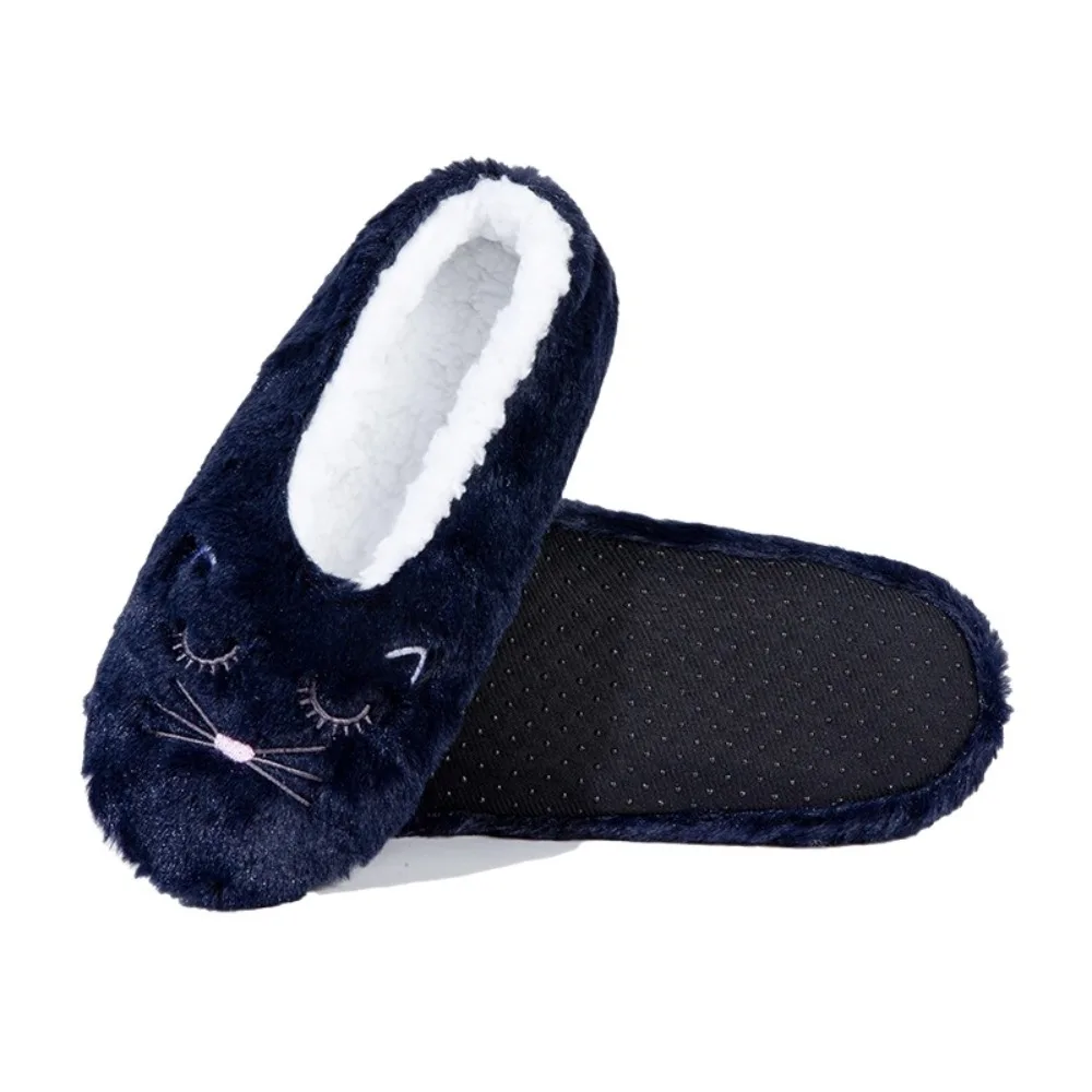 

Cozy Anti-Slip Slipper Socks Women Cartoon Cat Warm Thicken Thermal Socks Indoor Shoes Soft Fleece Floor Socks Winter