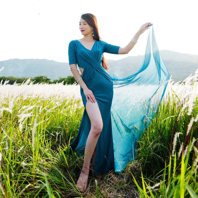 

Костюм для восточных танцев, женский/девичий, для народных танцев, китайский, для танца живота, 2023, юбка для танца живота, наряд для танцовщиц, для самбы