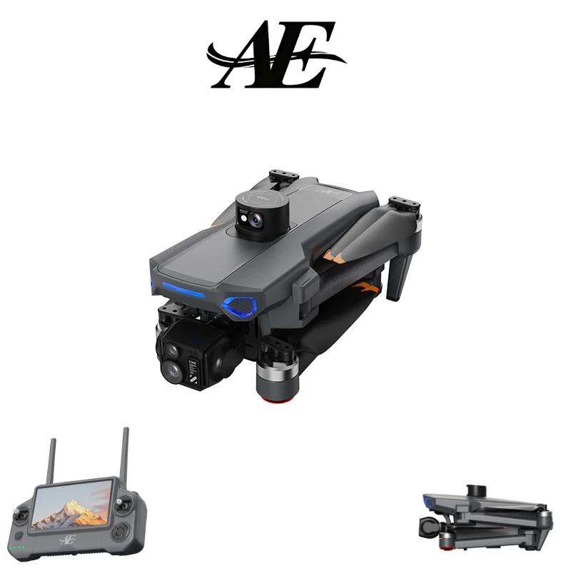 New Gps Drone 8k Hd Camera 3 Axes Cardan Wifi Avoid Obstacles Fpv Brushless Touch Screen Remote Control Quadcopter Toys 64G