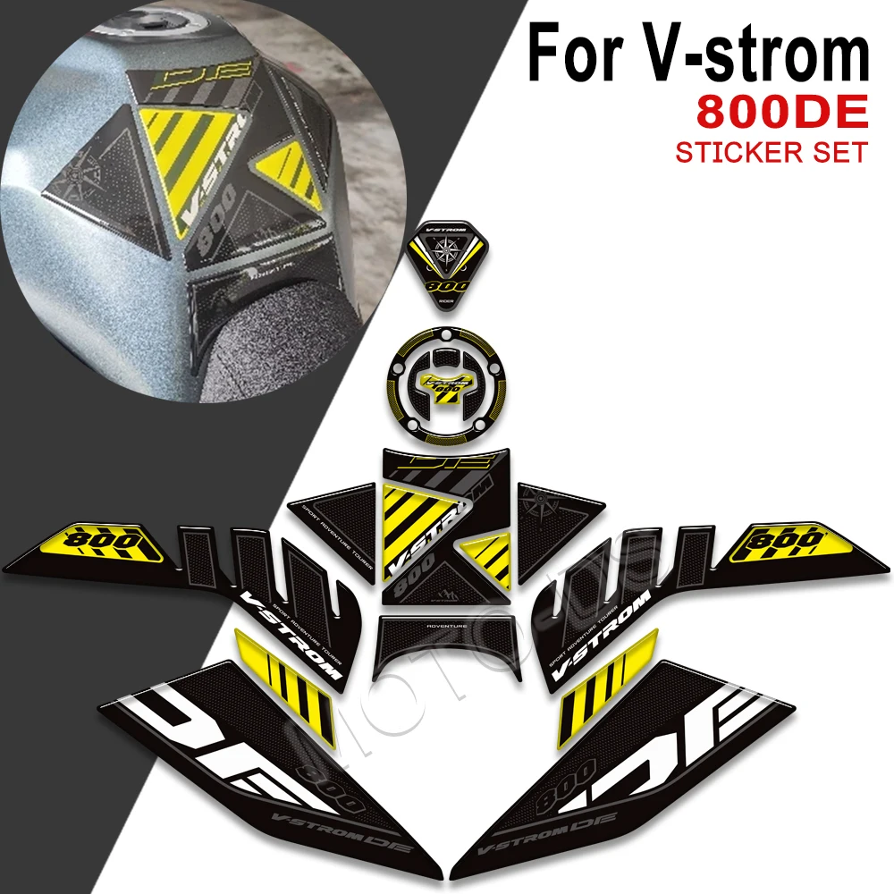 

For Suzuki V-strom 800DE V strom VSTROM 800 DE 2023 2024 2025 Motorcycle Tank Pad Protector Sticker Decals Kit