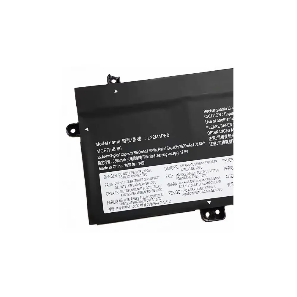 

Для Lenovo ThinkBook 14 G6 IRL L22C4PE0 L22D4PE0 L22L4PE0 L22M4PE0 L22M4PF5 Аккумулятор для ноутбука 15,36 В 60 Втч 3820 мАч