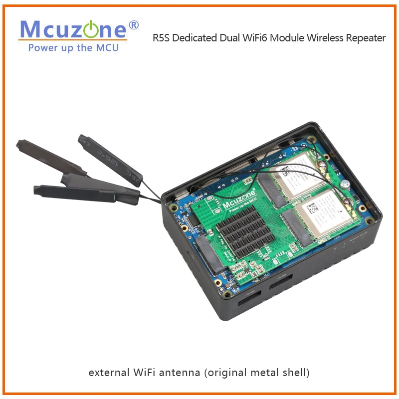 Wifi6 wireless repeater nanopi r5s dediziertes dual wifi6 modul mt7921k ax200