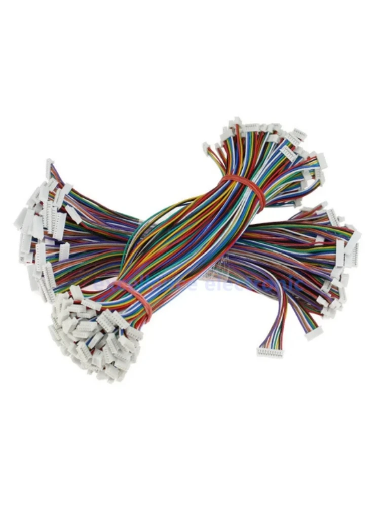 100pcs Mini Micro JST 1.25mm 2/3/4/5/6/7/8/9/10Pin Single Head/Double Head Plug with 15cm Electronic Wire Connectors