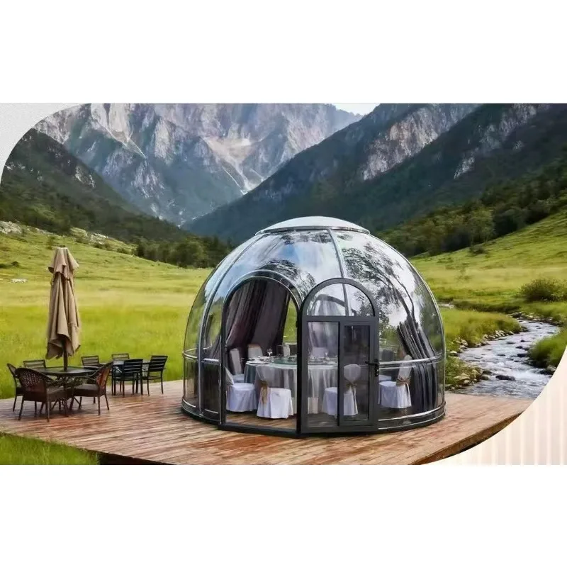 High-end Bubble Room Modern Steel Starry Sky Bubble House Hotel Use with Romantic Design Mobil Home Bubble Room for Canada