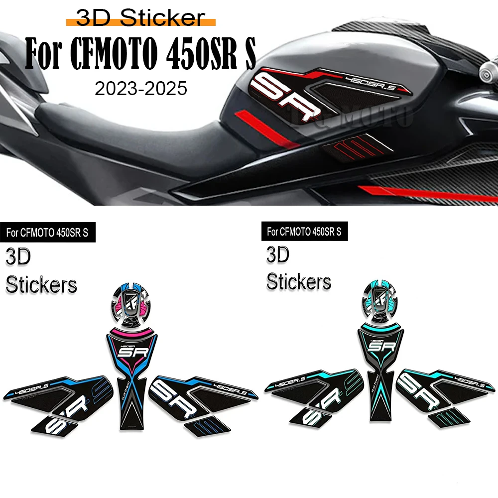 

New 3D Motorcycle Tank Cap Sticker Tank Pad Fuel Cap Protection Decals For CFMOTO 450SR S 450 SR 450SRS 2023 2024 2025 New