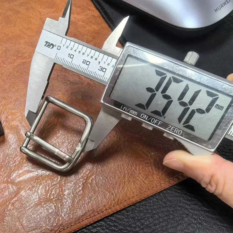 التيتانيوم النقي 3 سنتيمتر دبوس مشبك حزام الرأس المشبك-الرجال النساء موضة التيتانيوم معدن الصدأ المضادة للحساسية حزام مشبك الملحقات #4