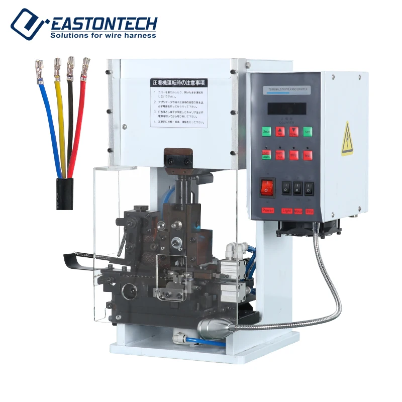 

EASTONTECH EW-50A Semi-Automatic Wire Stripping And Crimping Machines With Wire Twisting (1.5T-2T) Terminal Crimping Machines