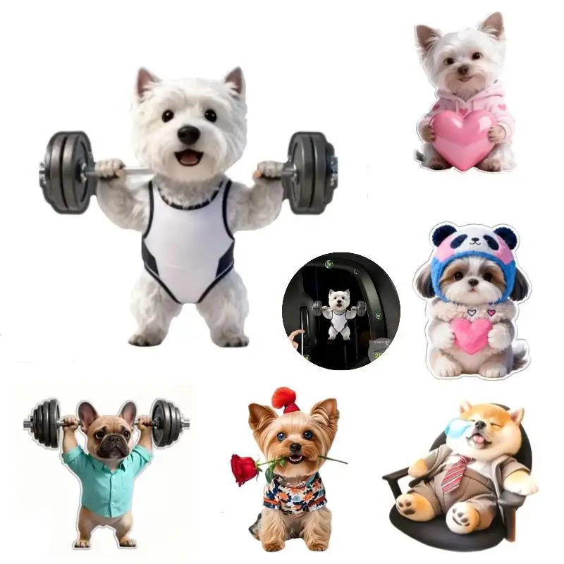 Clipe Decorativo de Acrílico para Saída de Ar de Carro com Desenho Animado Fofo, Acessório Criativo de Anime para Interior de Carro, Ornamento Plano d