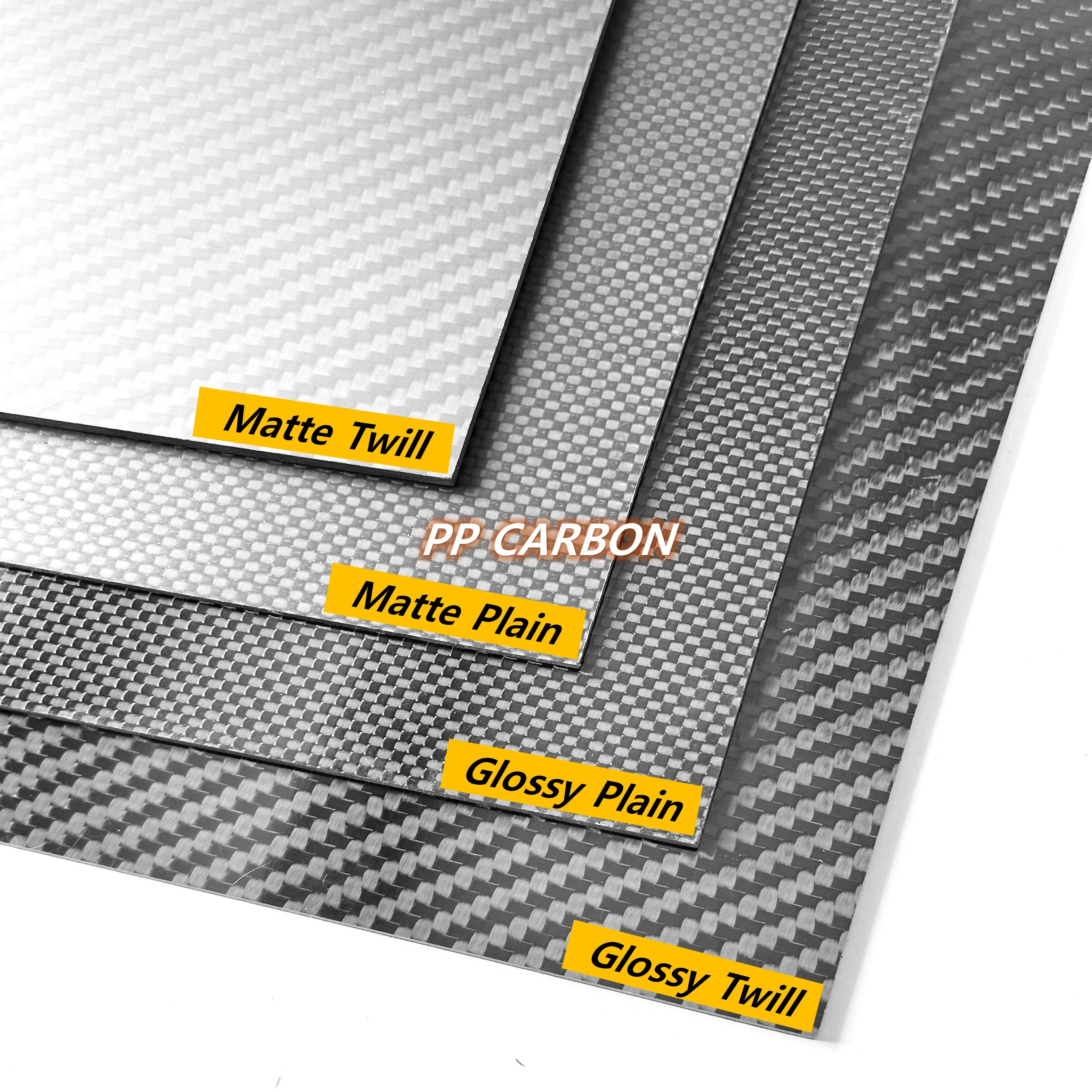 300x300mm Full 3K Carbon Fiber Plate Sheet High Strength Carbon Board Panel Thickness 0.5mm 1.0mm 1.5mm 2mm 2.5mm 3mm 4mm 5mm