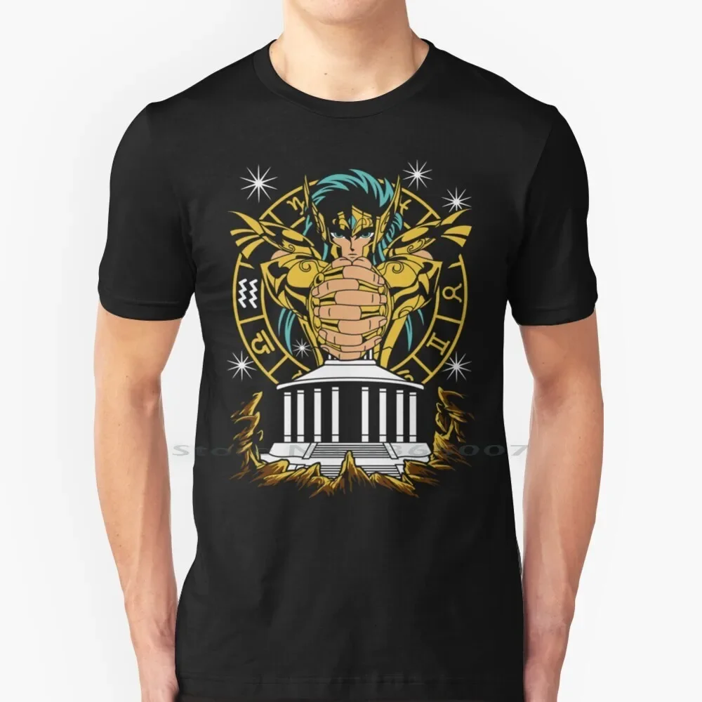 Aquarius-Camus ( , Kamyu ) T Shirt 100% Cotton Saint Seiya Knights Of The Zodiac Knights Seiya Sagittarius Virgo Pisces Aiolia