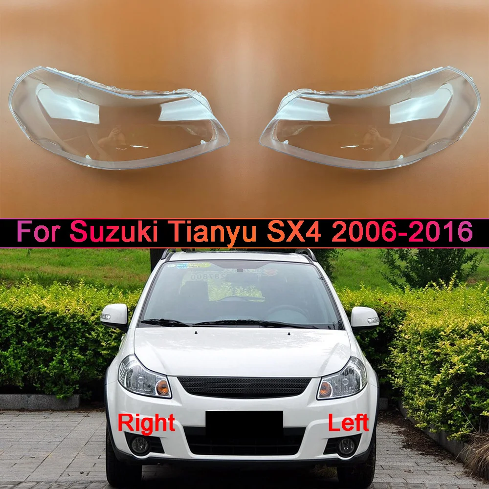 Für Suzuki Tianyu SX4 2006-2016 Scheinwerferabdeckung, transparente Lampenschirm-Glasplatte, Scheinwerfergehäuse, Plexiglas, ersetzt den Original-Lampenschirm