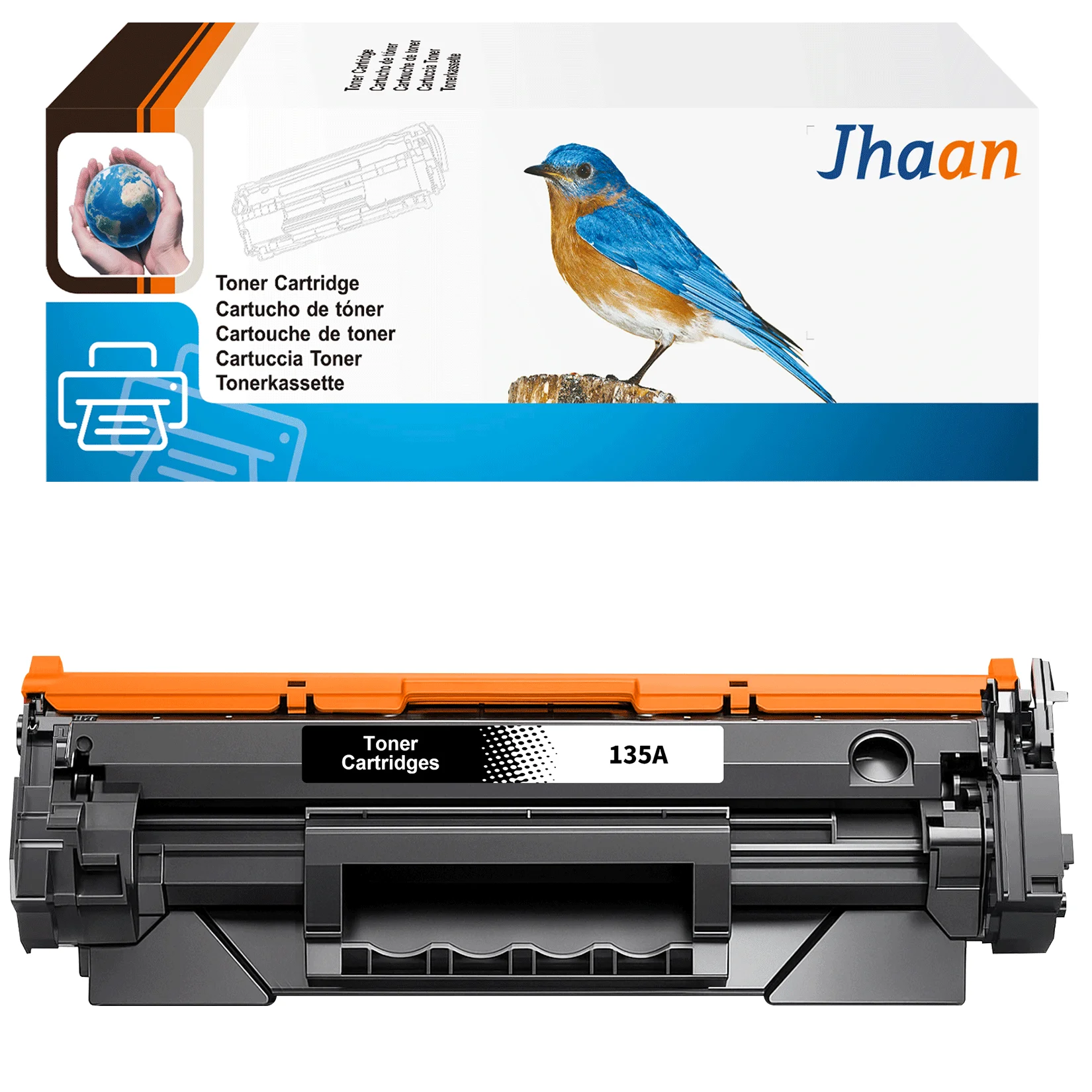 Jhaan 135A 135X Toner Ersatz für HP 135A W1350A 135X W1350X Laserjet MFP M234dw M234sdw M234sdn M234dwn M209dw M209dwn