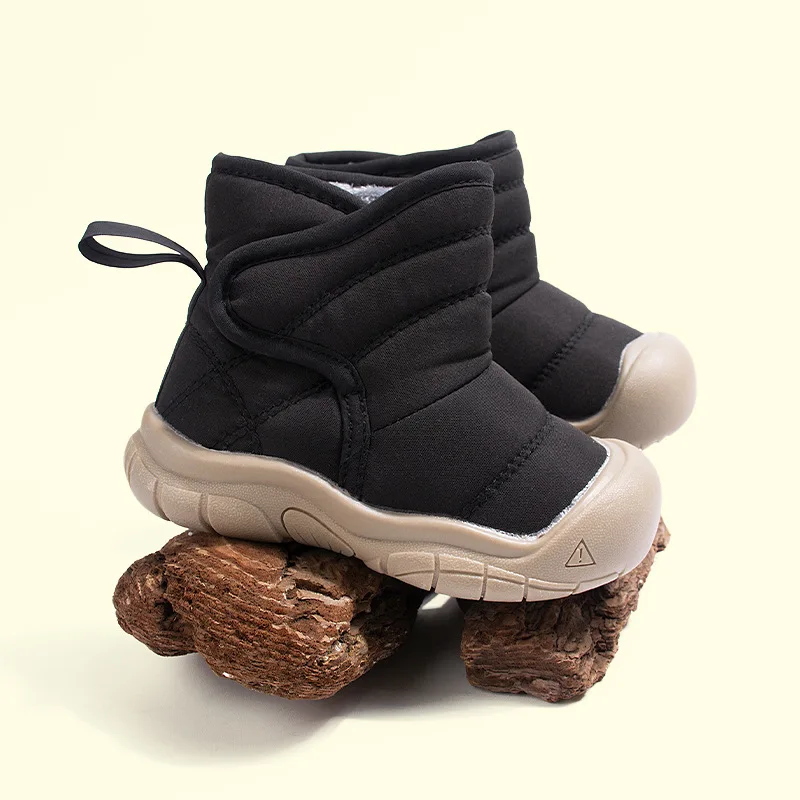 2025 شتاء جديد الاطفال الثلوج الأحذية الراحة المضادة للانزلاق الفتيان أحذية قطنية بسيطة تنوعا الفتيات حذاء من الجلد Zapatos De Mujer