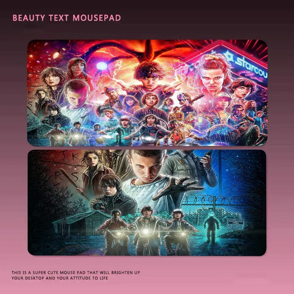 Stranger Things Boy Pad Natural Rubber Gaming Mousepad Desk Mat Size For CSGO Game Player Desktop PC Computer Laptop