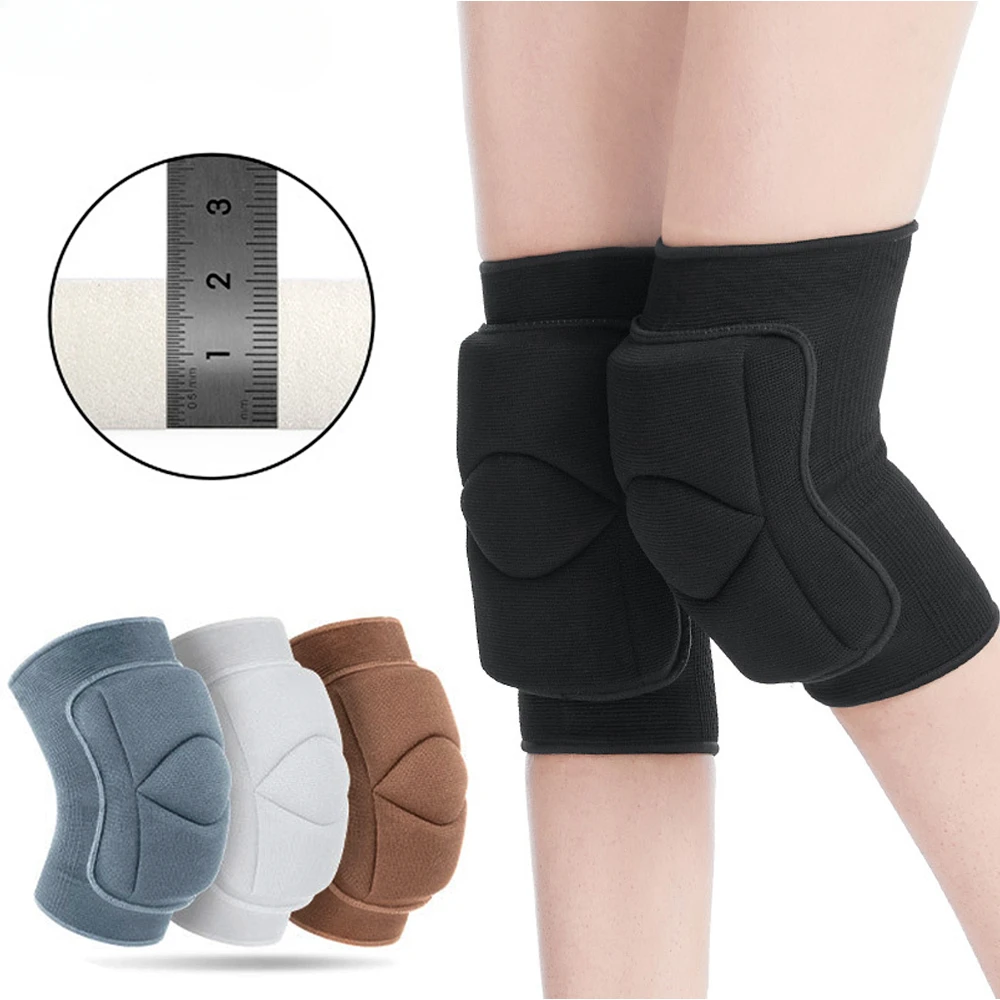 Women Men Non-Slip Knee Brace Soft Knee Pads Compression Sleeve for Volleyball Basketball Running Football Cycling