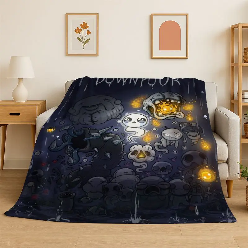 Classic Game The Binding Of Isaac Flannel Throw Blanket,Warm Cozy Blanket for Bed,Sofa,Couch,Bedroom,Living Room,Office,Camping