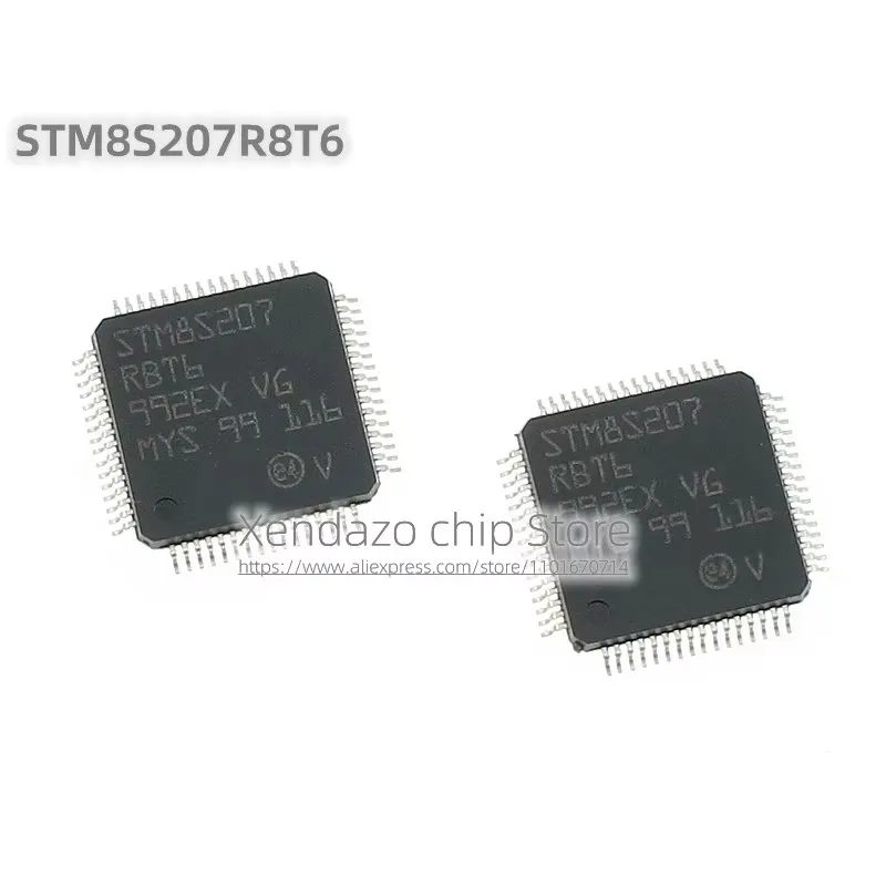 1pcs/lot STM8S207R8T6 STM8S207 R8T6 QFP-64 package Original genuine 8-bit microcontroller chip