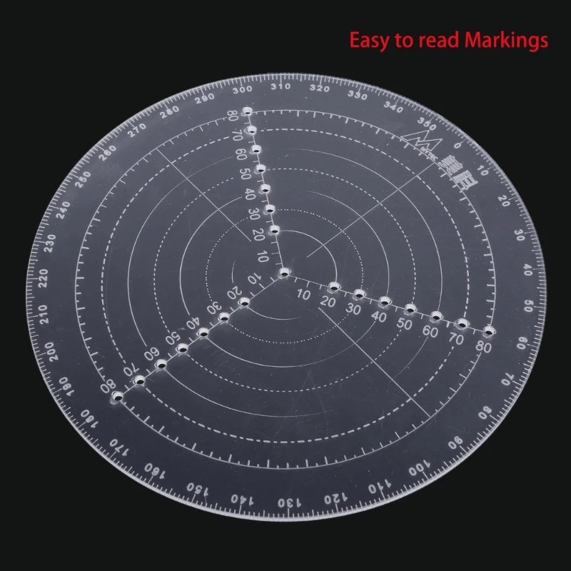 Round Center Finder Tool Woodworking for Woodturners Bowls Lathe Work Transparent Acrylic Drawing Circles