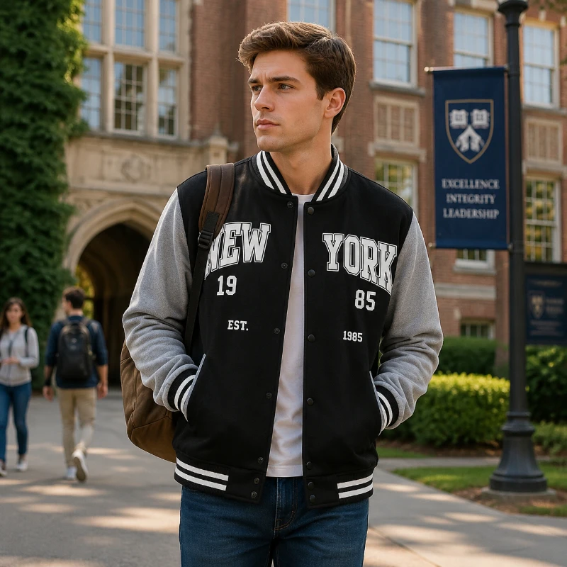 American College Baseball Jersey Jackets Man Streetwear NEW YORK Letter Print Baseball Uniform Coat Men Women Autumn Hip Hop Top