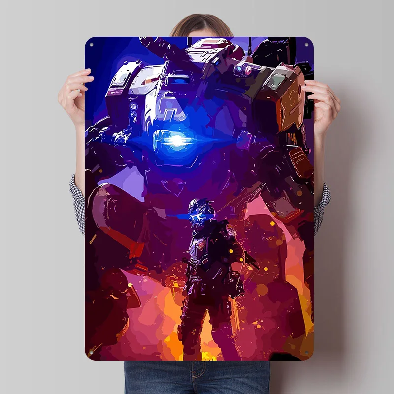 Titanfall Gaming Metal Wall Art Poster