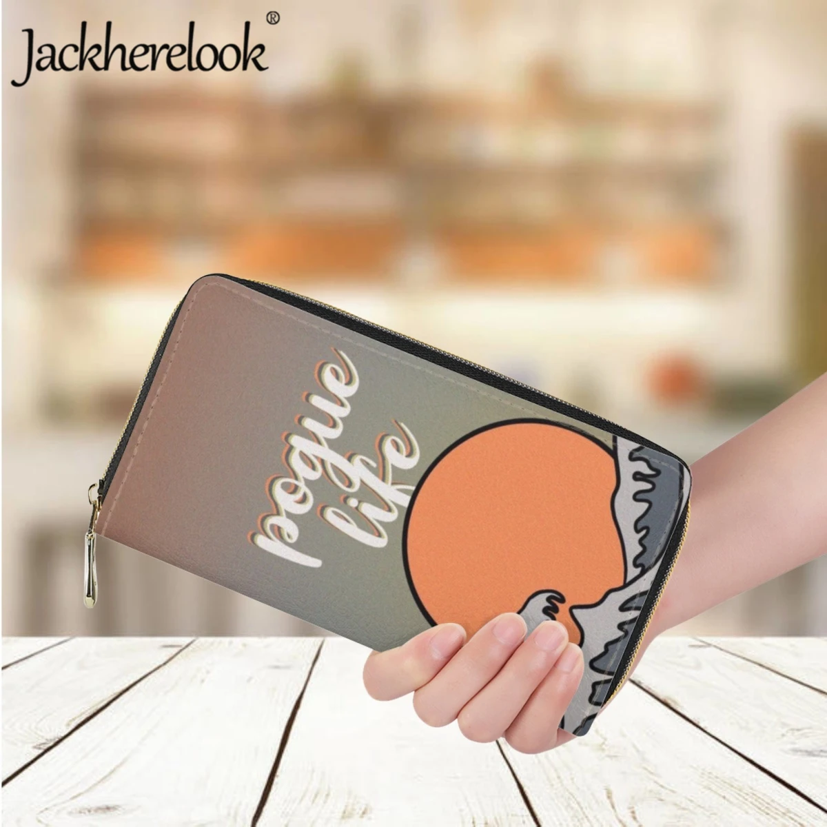 

Jackherelook Cartoon Pogue Life Outer Banks TV Design Girls Long Money Bag Leather Card Holder Wallets for Ladies Daily Purse