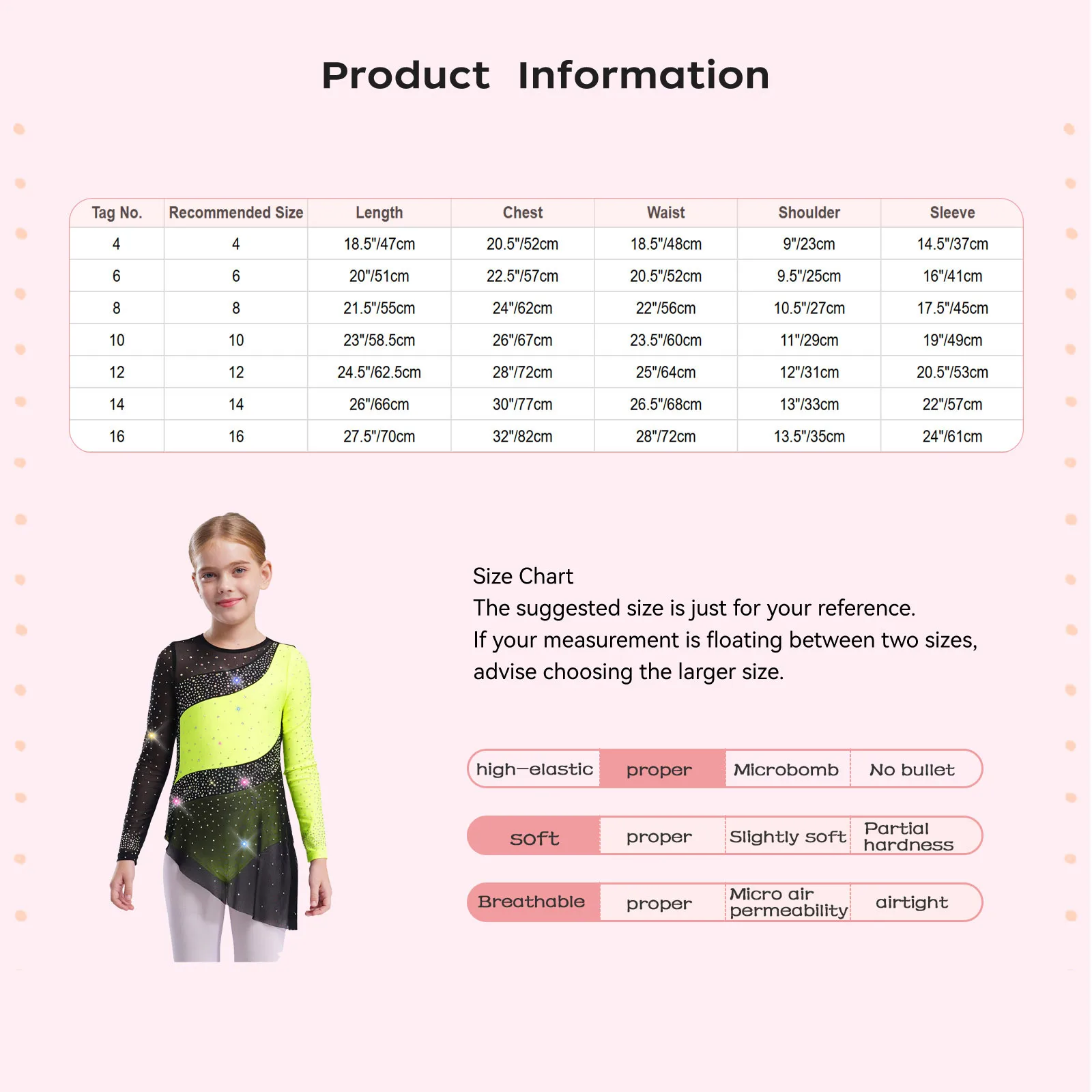 أطفال بنات الباليه اللاتينية ملابس رقص تألق الراين المرقعة بقماش شفاف كم طويل الباليه الجمباز يوتار فستان