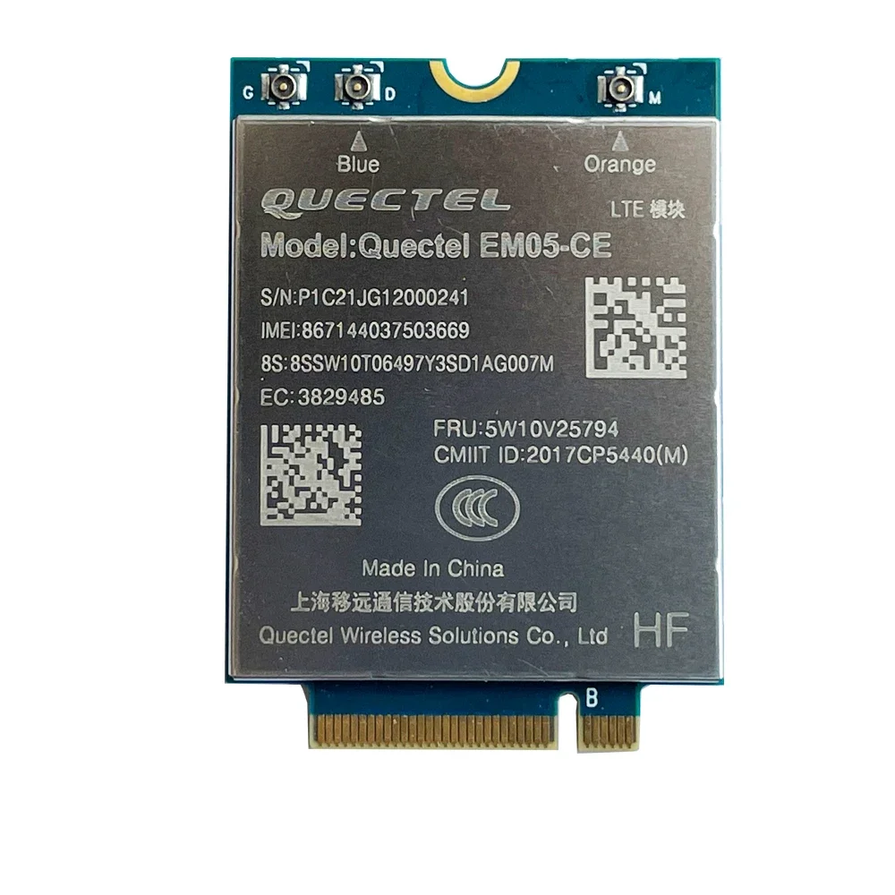 Módulo LTE 4G para Lenovo ThinkPad, Cat 4, EM05-CE, 5W10V25794, Carbono X1, 8 °, 9 °, P1, X1, Extremo, 4, T14, T15, X13, T14s, L14, t14s, geração 2