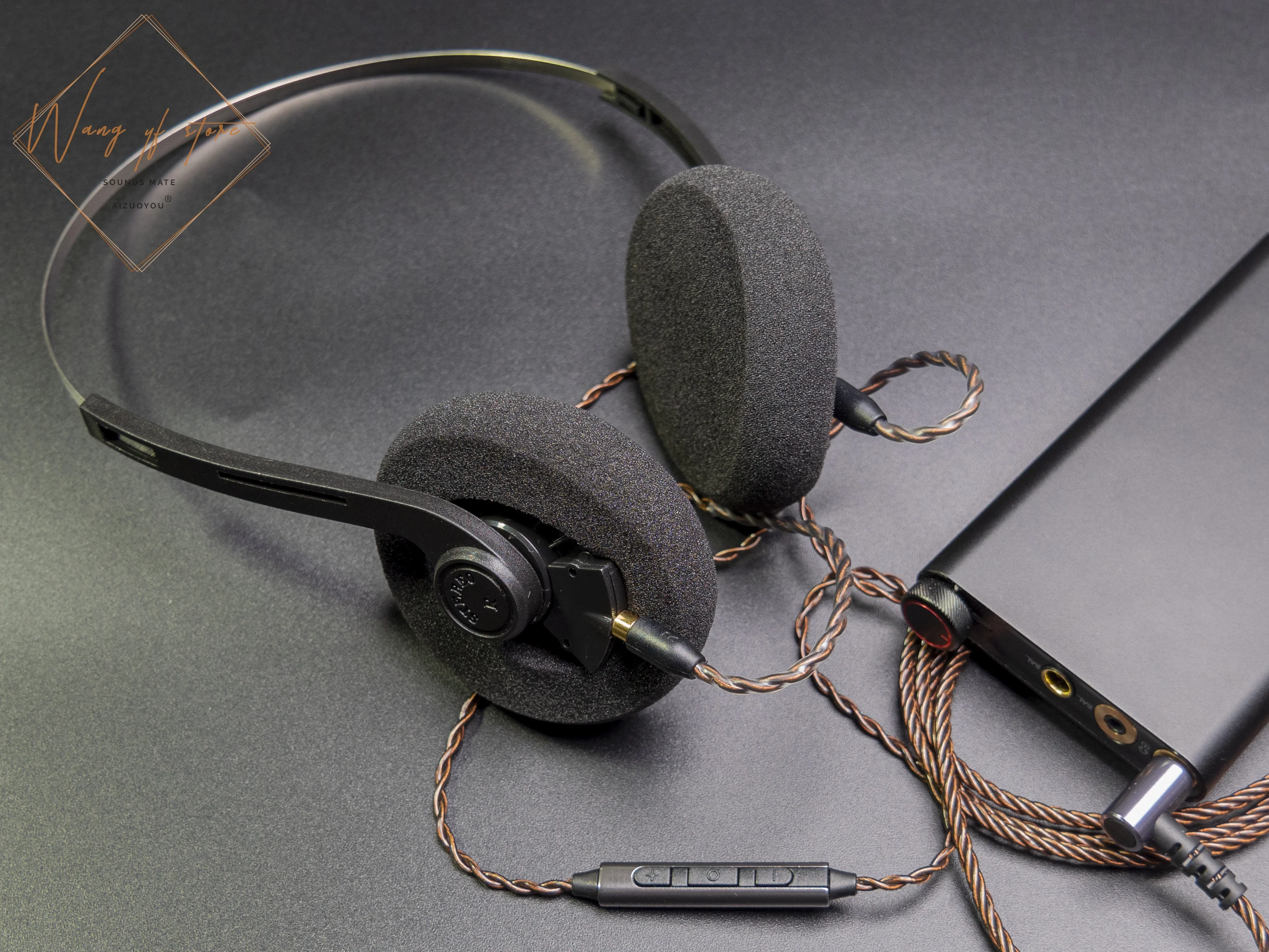 koss porta pro MMCX化　青　マイク付きケーブルセット koss porta pro MMCX化 青 マイク付きケーブルセット koss porta proと