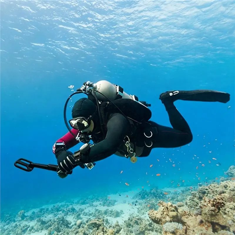 Waterproof Underwater Metal Detector Hand Held Metal Finder Pulse Pinpointer Induction Diving Treasure Detection