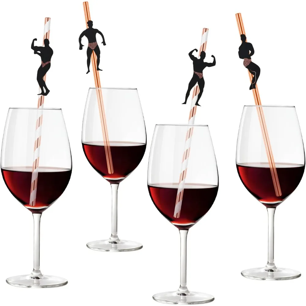 

36 Pcs Bachelorette Straws, Funny Male Dancer Drinking Straws for Bachelorette Party, Bridal Shower Party, Party Favors Decorati