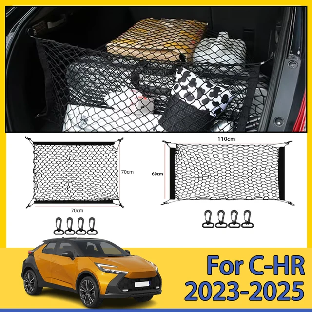 Do Toyota C-HR CHR 2023-2025 2024 AX20 GR Sportowy bagażnik samochodowy Siatka bagażnika Siatka bagażnika Nylonowa torba do przechowywania Akcesoria do bagażnika tylnego