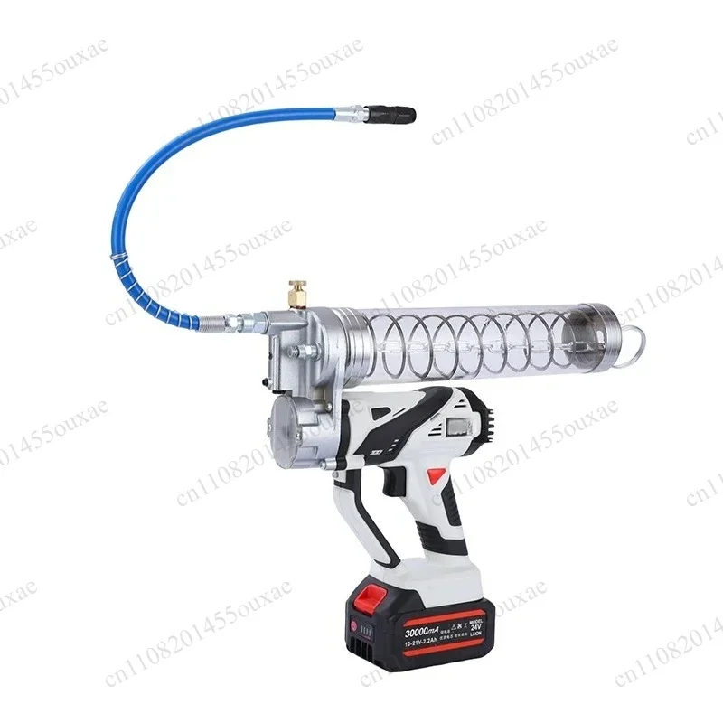 900cc High Capacity Cordless Battery Grease Gun, Universal Electric Greaser for Truck & Construction Machinery Lubrication