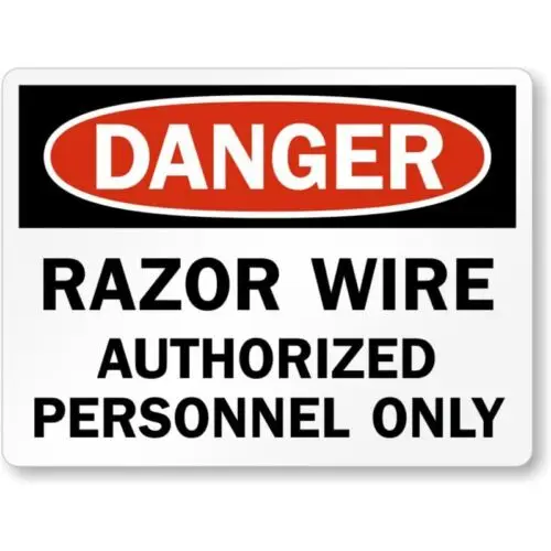 Authorized Personnel Only Osha Notice Aluminum Weatherproof Sign p954 sign