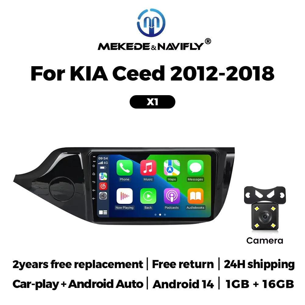 MEKEDE 2 Din Autoradio Carplay AUTO GPS MP5 Voor KIA CEED JD Cee'd 2012-2018 Auto Stereo Multimedia speler auto intelligente systemen