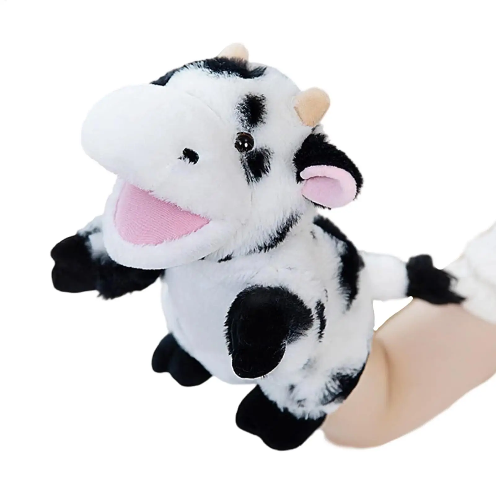 Animal Puppets Cute Soft Interactive Plush Toy with Open Mouth Kids Animal Puppets for Children Boys Girls Family Friends