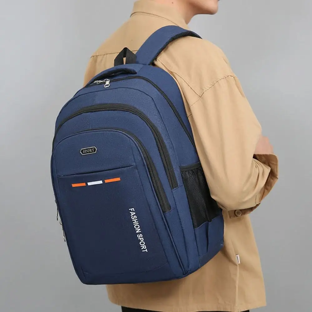 Fashion Large Capacity Canvas Backpack Multipockets Student Student Backpack Handbag Oxford Laptop Shoulder Bag Men Women