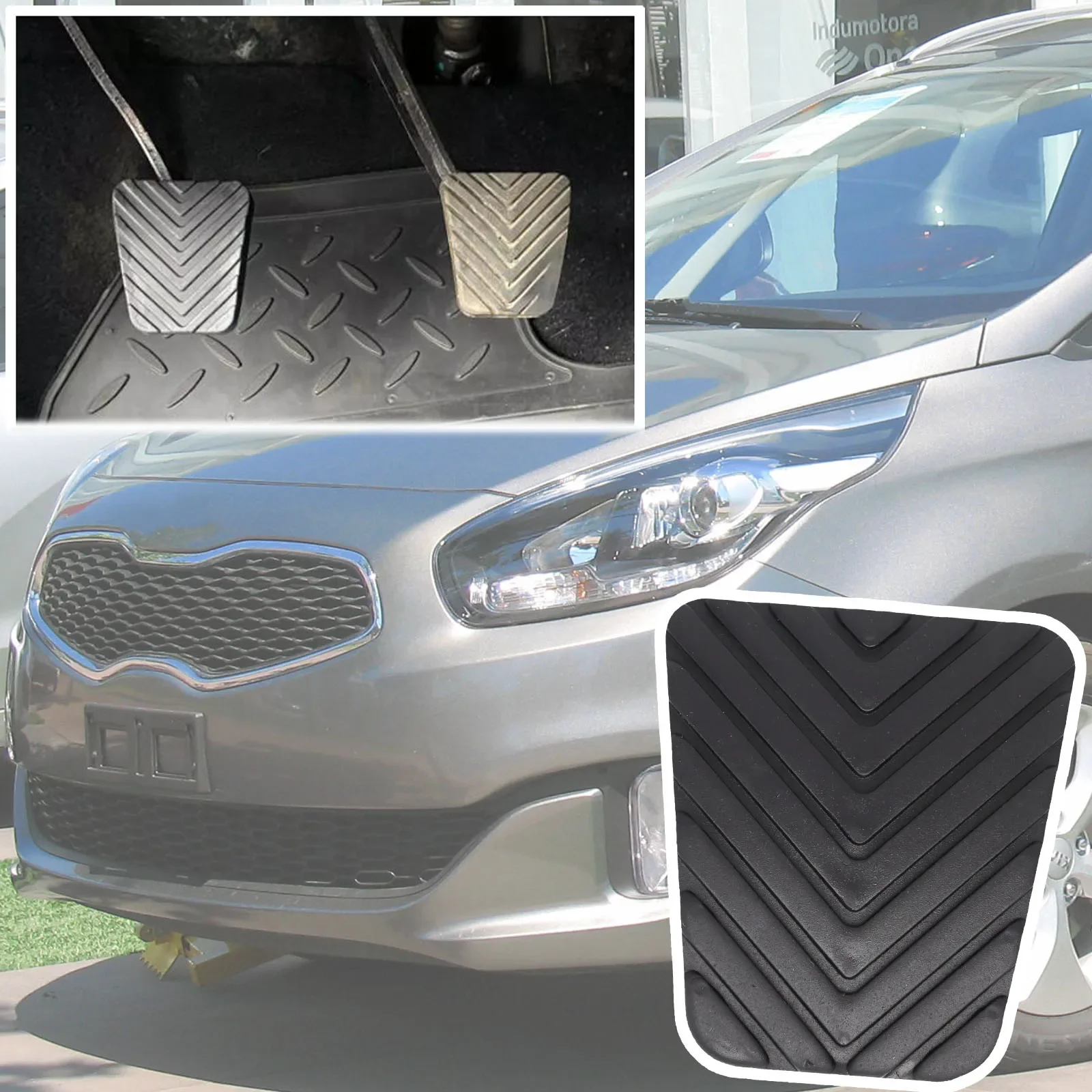 

For Kia Rondo Carens RP 2019 2018 2017 2016 2015 2014 2013 Car Rubber Brake Clutch Foot Pedal Pad Cover Accessories 32825-36000