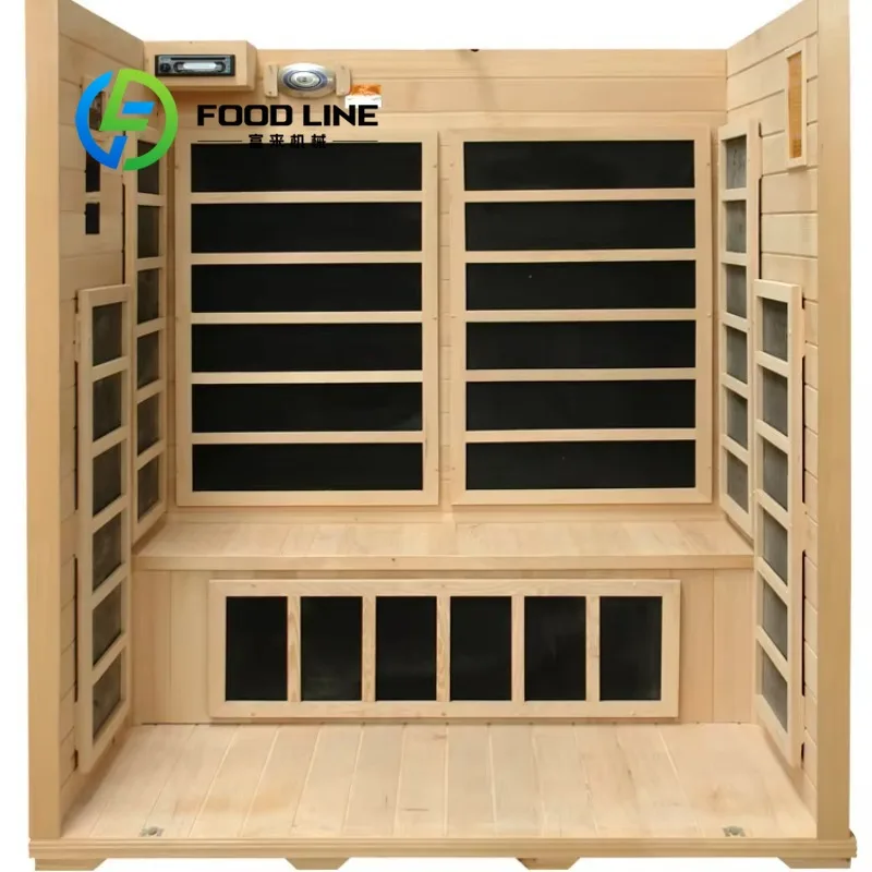 Wood Burning Sauna Room House Built In Bench Locker Lumbar Backrest Comfort Sit Muscle Recovery After Workout Wholesale Supply