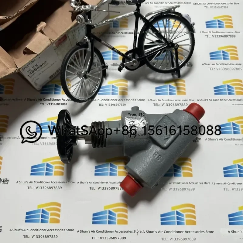 Danfoss STC15 148B4667 Straight Through Hand Cutoff Valve Refrigeration Service Valve HVAC R410A R22 Copper Pipe Fitting