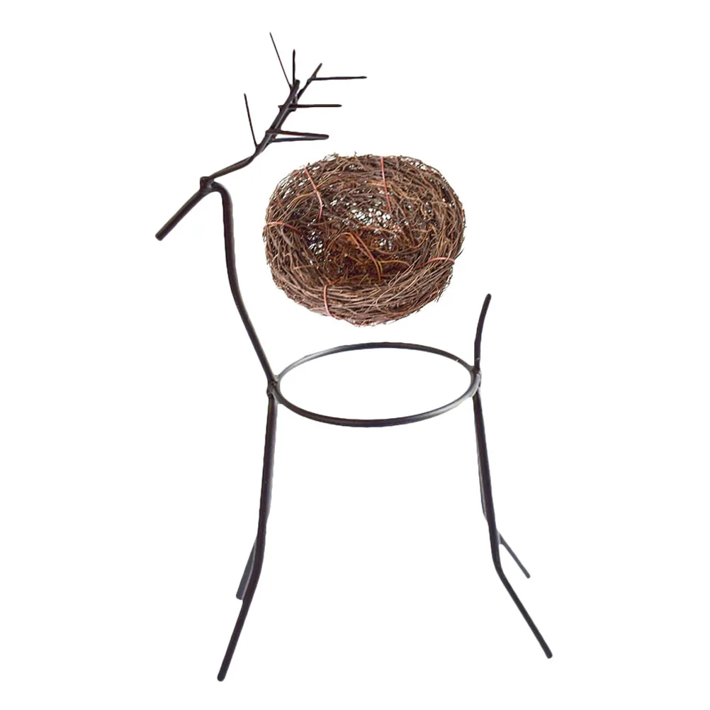 

2 Pcs Vertical Deer Stand Plant Rack Air Holder Metal Small Indoor Plants Shaped