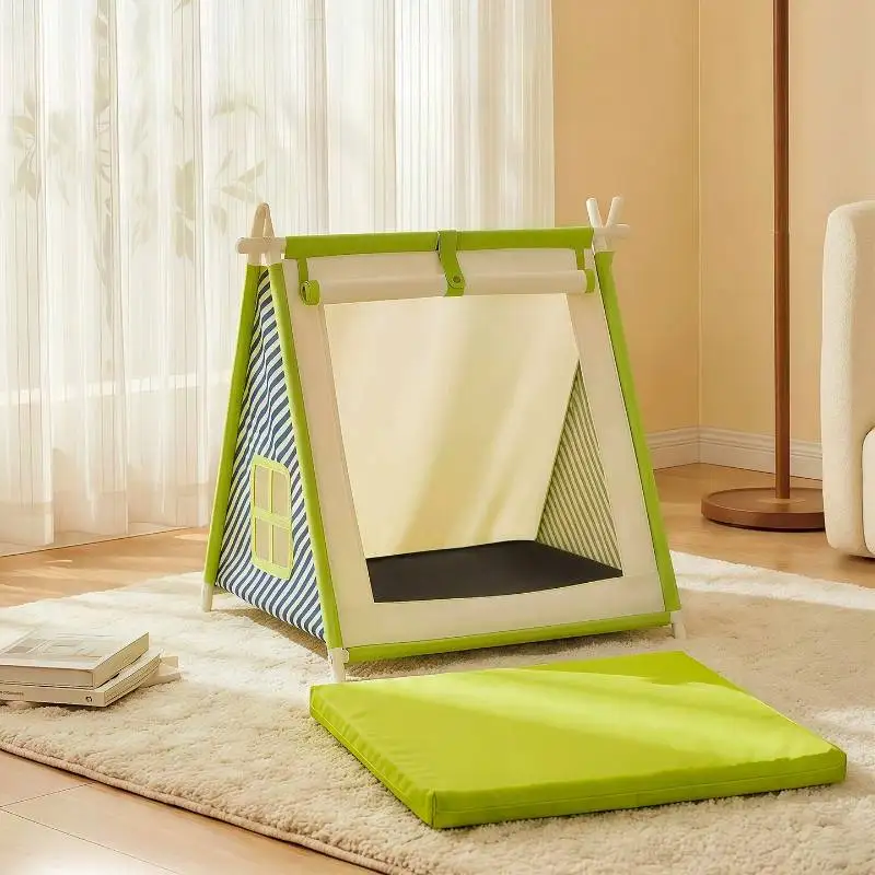 Australia Quality Green Dog Kennel Unique Party Luxury Indoors Dog Supplies House Designer Camas Para Perros Dog Furniture